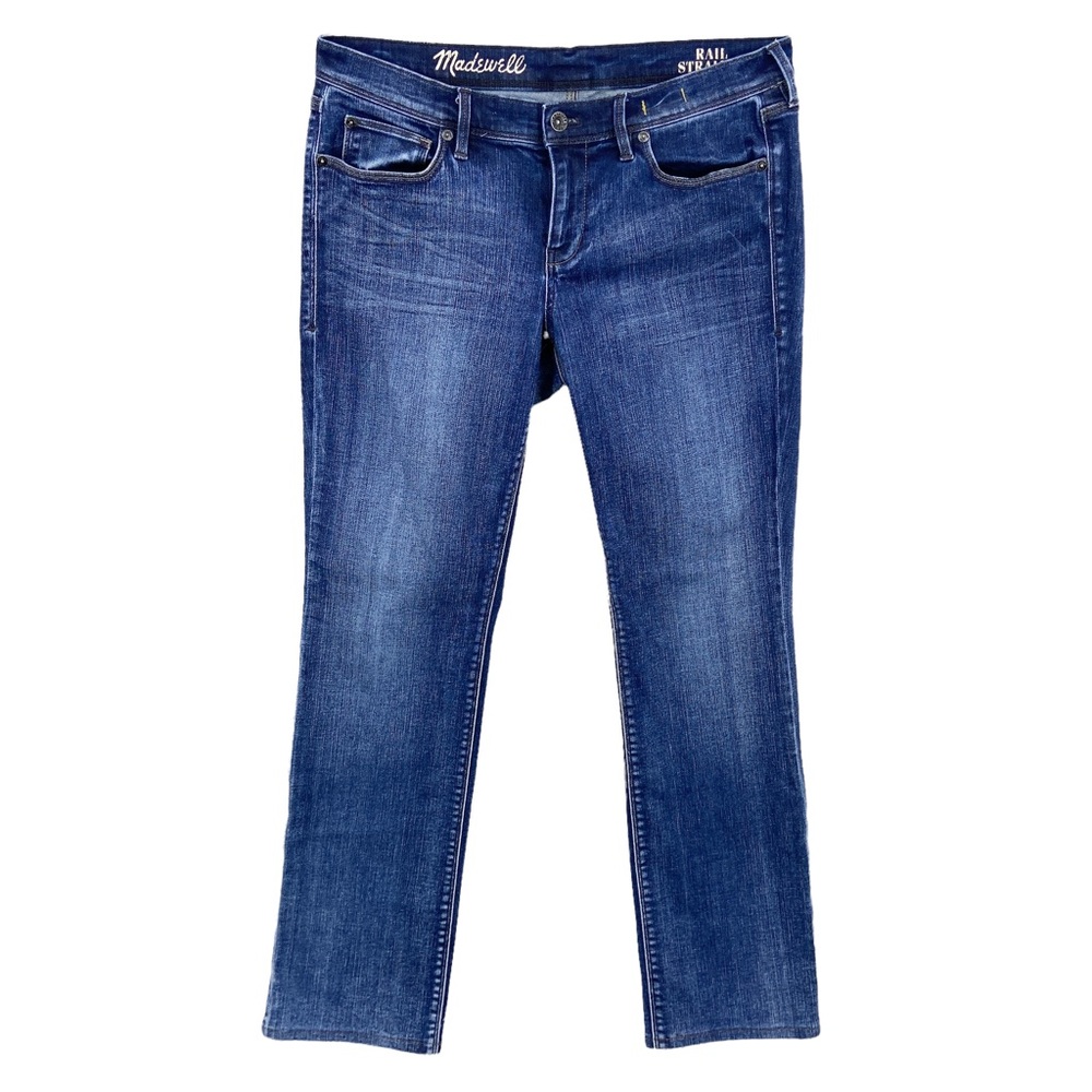 MADEWELL Rail Straight Leg Denim Jeans Blue
